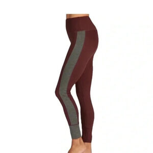 Vuori leggings aysmemetrical maroon gray XS